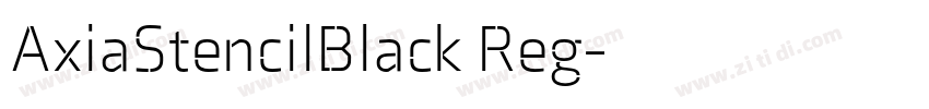 AxiaStencilBlack Reg字体转换